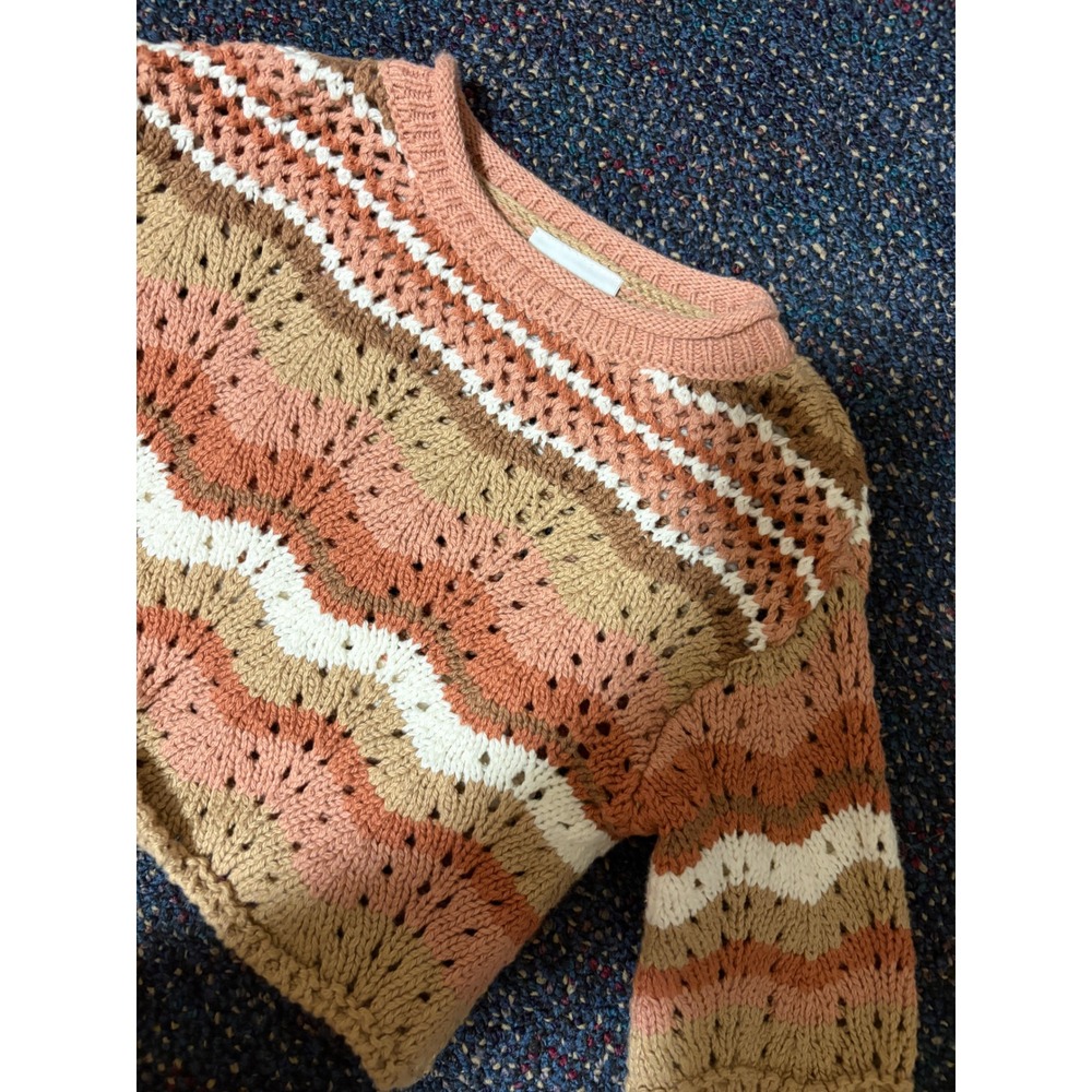 Little Co. by Lauren Conrad Baby Chevron Pointelle Knit Sweater Multi-Color 3M